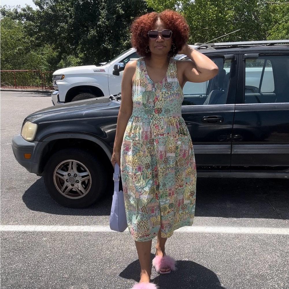 Floral Sleeveless Summer Dress